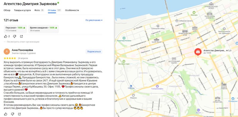 Отзывы клиентов о работе с агентством