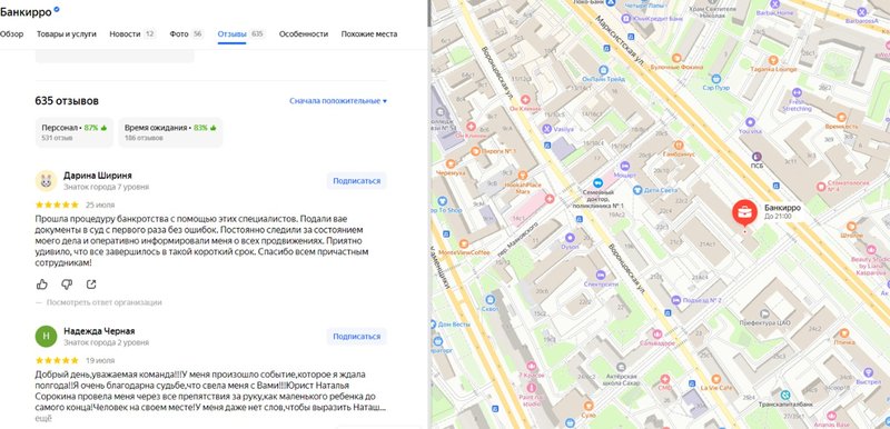 Отзывы клиентов